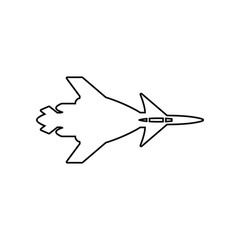 Fototapeta na wymiar war plane icon. Element of Army plane for mobile concept and web apps icon. Outline, thin line icon for website design and development, app development