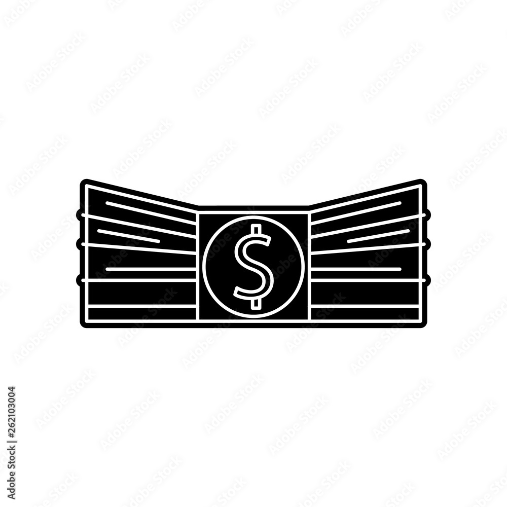 Poster bundle of money icon. element of banking for mobile concept and web apps icon. glyph, flat icon for 