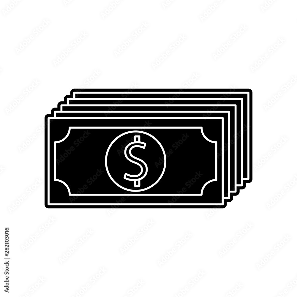 Aufkleber money bills icon. element of banking for mobile concept and web apps icon. glyph, flat icon for webs