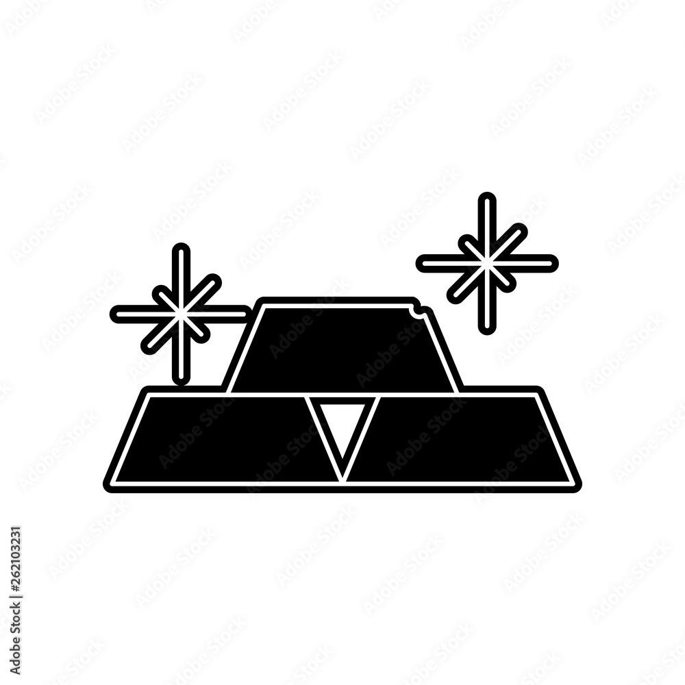 Aufkleber gold bars icon. element of banking for mobile concept and web apps icon. glyph, flat icon for websit