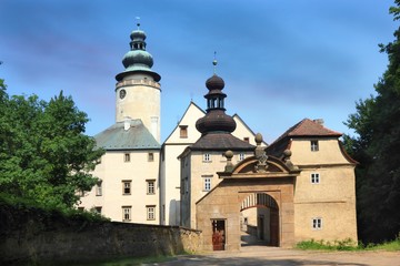 Entrance gate to castle Lemberk, Czech Republic