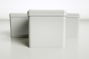 Metal boxes mockup