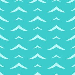 Obraz premium Seamless pattern with stylized sea wave turquoise.