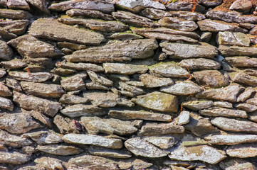 Texture of a stone wall. The texture of the wall of natural stone.