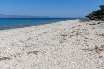 Amazing view of Lagoon Beach at Kassandra Peninsula, Chalkidiki, Central Macedonia, Greece