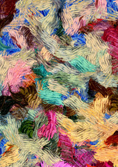 Oil pastel drawing. Abstract color background. Fine art print. Impressionism style abstraction. Modern surrealism painting. Good as wall decor poster. Stock. Surreal design. Handmade texture template.