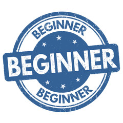 Beginner sign or stamp