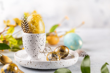 Easter Egg in an egg stand