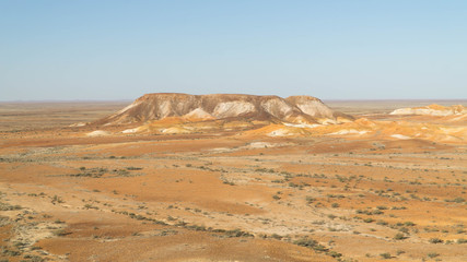 View of breathtaking mesas in Kanku-Breakaways Conservation Park near Coober Pedy, Australia