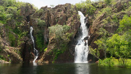 Fototapeta na wymiar A beautiful Wangi falls, Litchfield National Park, Australia