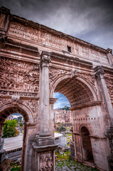 Obraz premium Roman Forum, view from Capitolium Hill in Rom