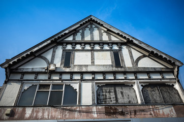 Fototapeta na wymiar Abandoned Tudor Building