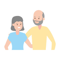 grandfather and grandmother