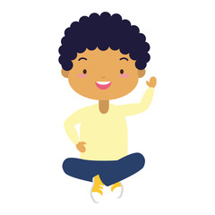 smiling schoolboy character