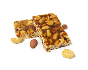 Sweet foot of a kid. The foot of a brat is a typical sweet of the Brazilian cuisine, made from the mixture of roasted peanuts with rapadura.