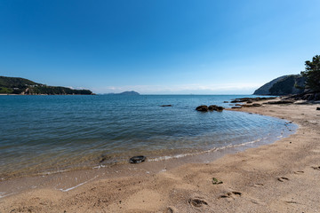 Landscape of the Seto Inland Sea, Beach of Sashima Island, Japan