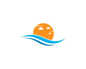 sun Logo Icon Vector illustration design 