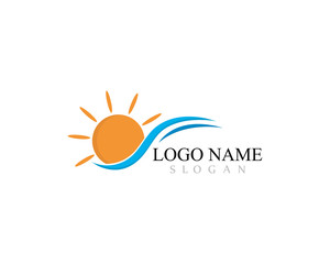 sun Logo Icon Vector illustration design 