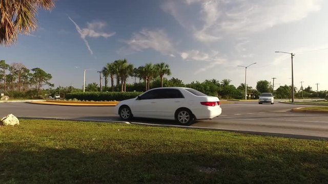 Coral Road & East Mall Drive Traffic Light Round About Freeport Bahamas