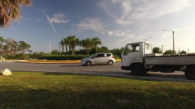 Coral Road & East Mall Drive Traffic Light Round About Freeport Bahamas