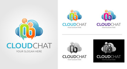 Cloud Chat Logo Template