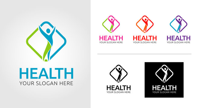 Health Leaf Logo Template