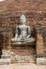 buddha in an ancient temple