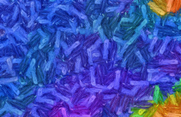 Obraz premium Impressionism wall art print. Vincent Van Gogh style oil painting. Swirl splashes. Surrealism artwork. Abstract artistic background. Real brush strokes on canvas. 