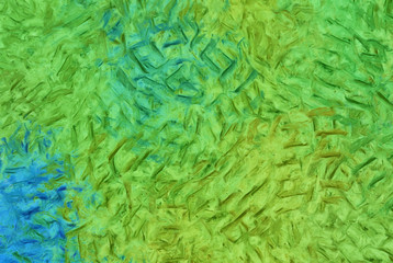 Impressionism wall art print. Vincent Van Gogh style oil painting. Swirl splashes. Surrealism artwork. Abstract artistic background. Real brush strokes on canvas. 