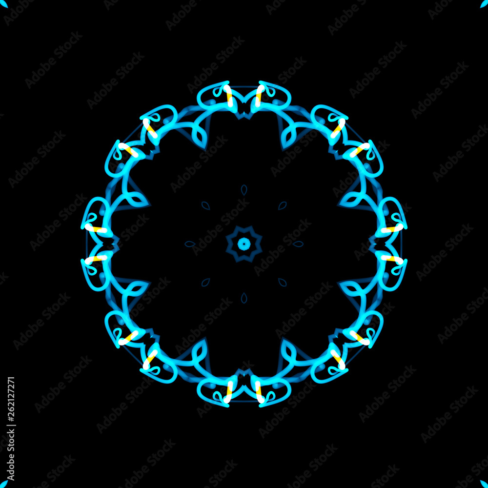 Poster abstract graphic structure of many glowing lines and particles. futuristic connection concept. creat