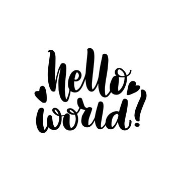 Lettering Hello World