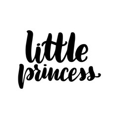 Fototapeta na wymiar lettering little princess