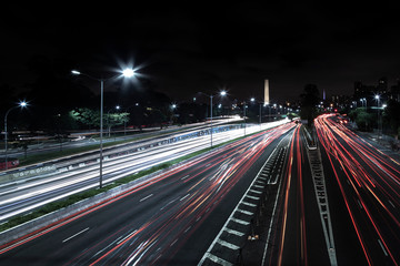 23 de Maio Highway in Sao Paulo, Brazil.