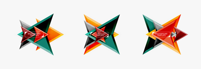 Fototapeta premium Arrows abstract composition for banner, background or logo