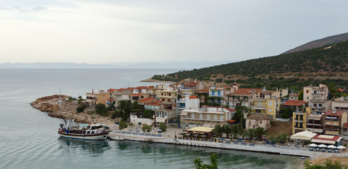 Beautiful coast on Thassos island, Greece.