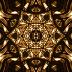 Liquid gold effect oil painting artwork. Creative luxury design. Golden colors pattern background.