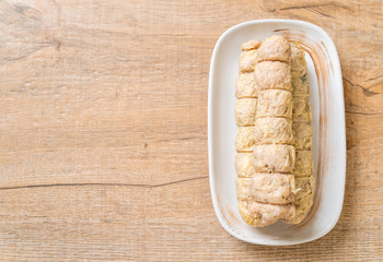 Steamed Crab Meat Roll