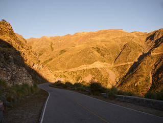 The view on the road from Villa de Merlo, San Luis to 
