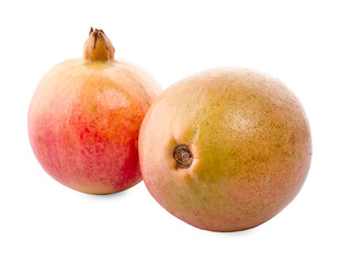 Fototapeta premium pomegranate and seeds isolated on white background