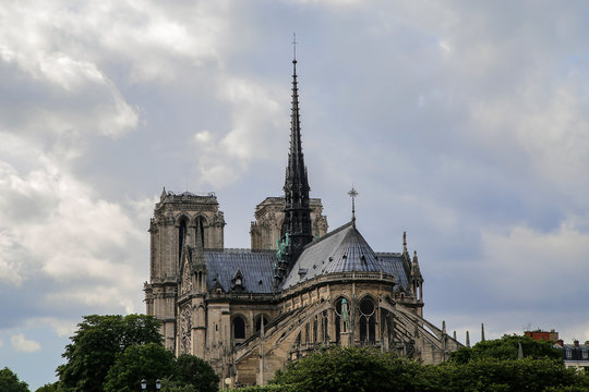 Catedral de Notre Dame antes del incendio, Par&iacute;s, Francia