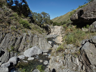 The view at Reserva Florofaunistica reserve in Villa de Merlo, San Luis, Argentina.