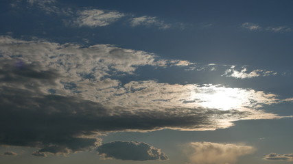 dramatic sky with clouds