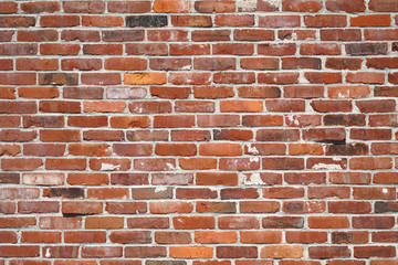 Obraz premium facade view of red brick wall background