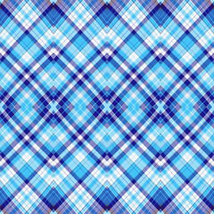 Seamless vivid pattern with white-blue rhombuses