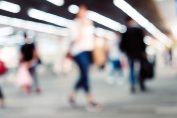 Blurred Background of Airport Departure Terminal