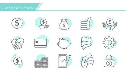 business and finance design element