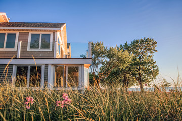 Close up beach house
