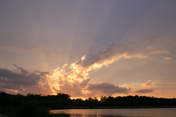 Sunset Lake Cloud