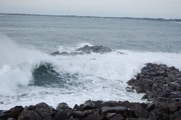 Waves on Jetty