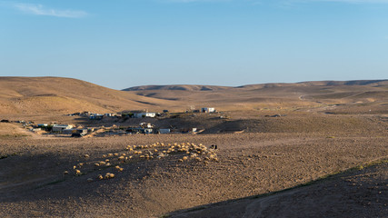 Fototapeta na wymiar Desert landscape- Masada Israel